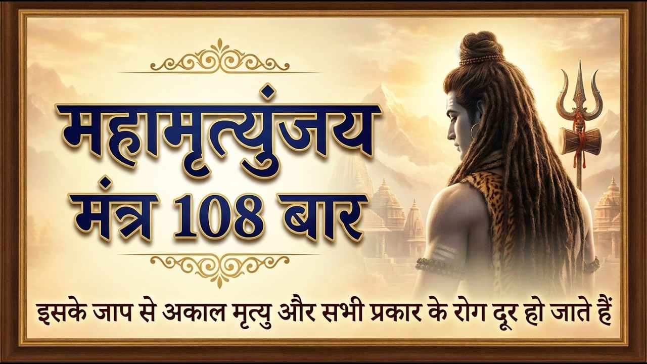 महामृत्युंजय मंत्र 108 times | Mahamrityunjay mantra 108 times fast | maha mrityunjay mantra