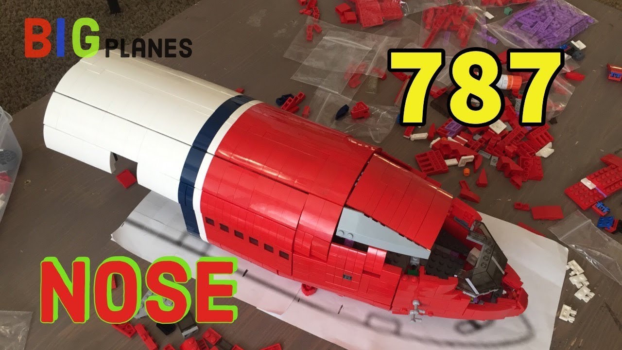 LEGO 787 MOC nose progress!!