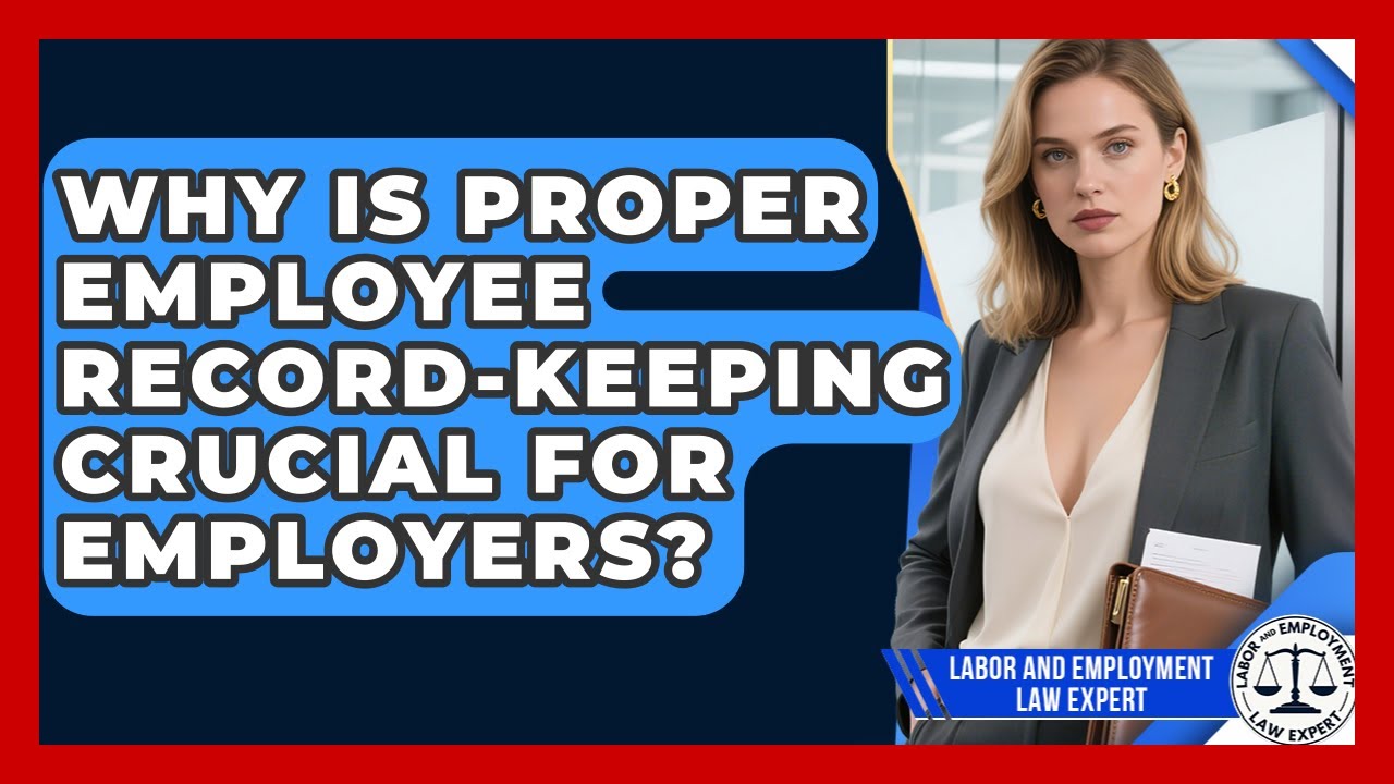Why Is Proper Employee Record-keeping Crucial For Employers? - Labor and Employment Law Expert