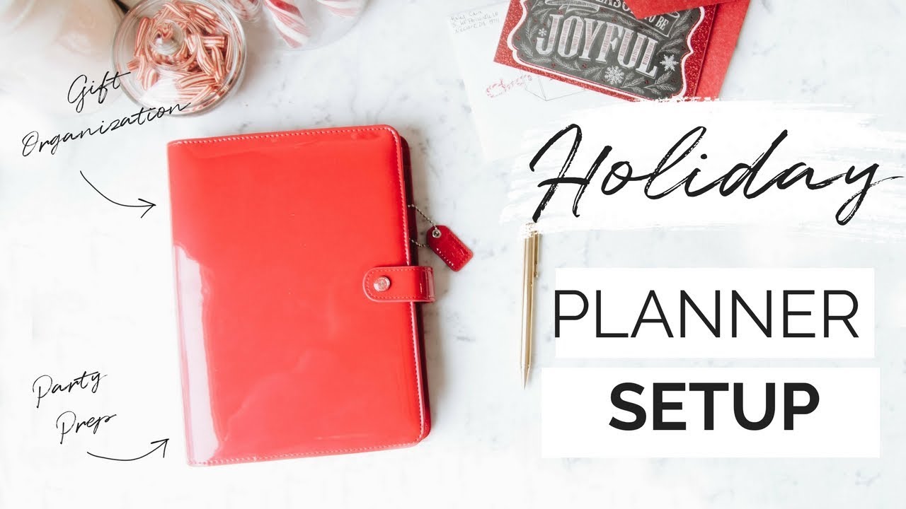 December Planner Set up | HOLIDAY + CHRISTMAS PLANNER 2017