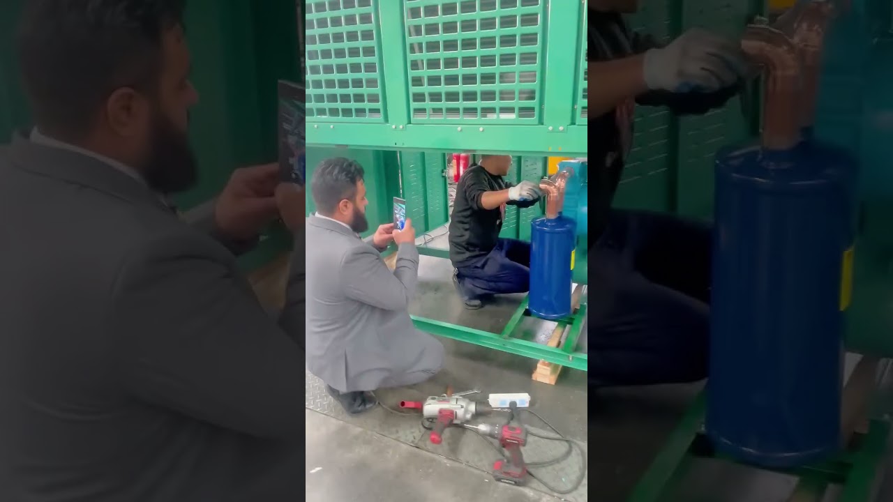 V type Air Cooled Condenser For Cold Storage 