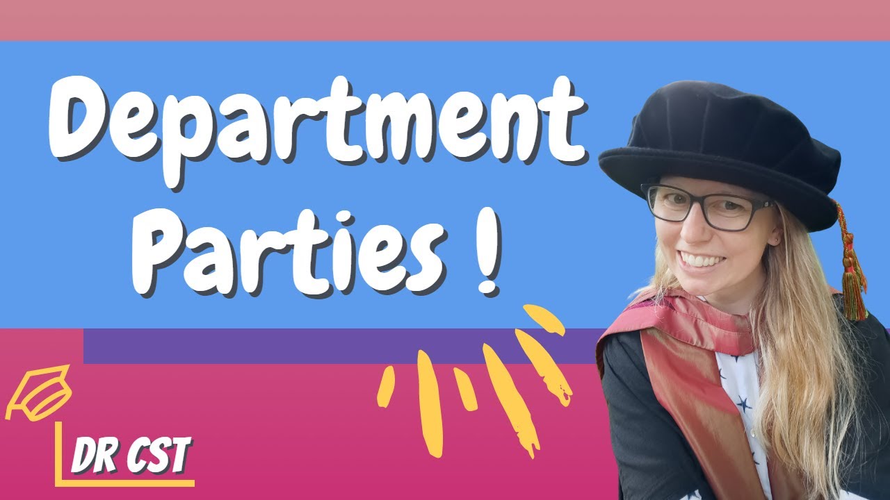 UNIVERSITY ACADEMIC PARTIES! As a department member, do you need to go? #universitycareers
