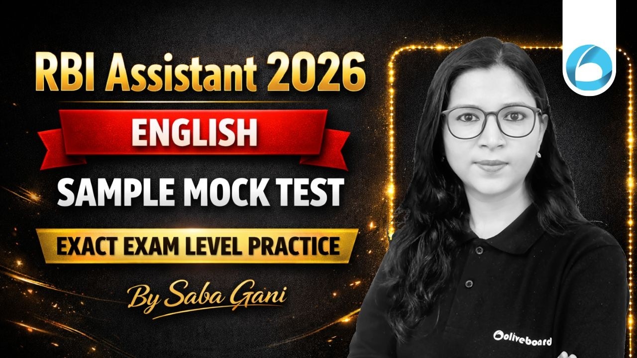 RBI Assistant English Sample Mock Test 2026 | Exact Exam Level Practice | By Saba Gani