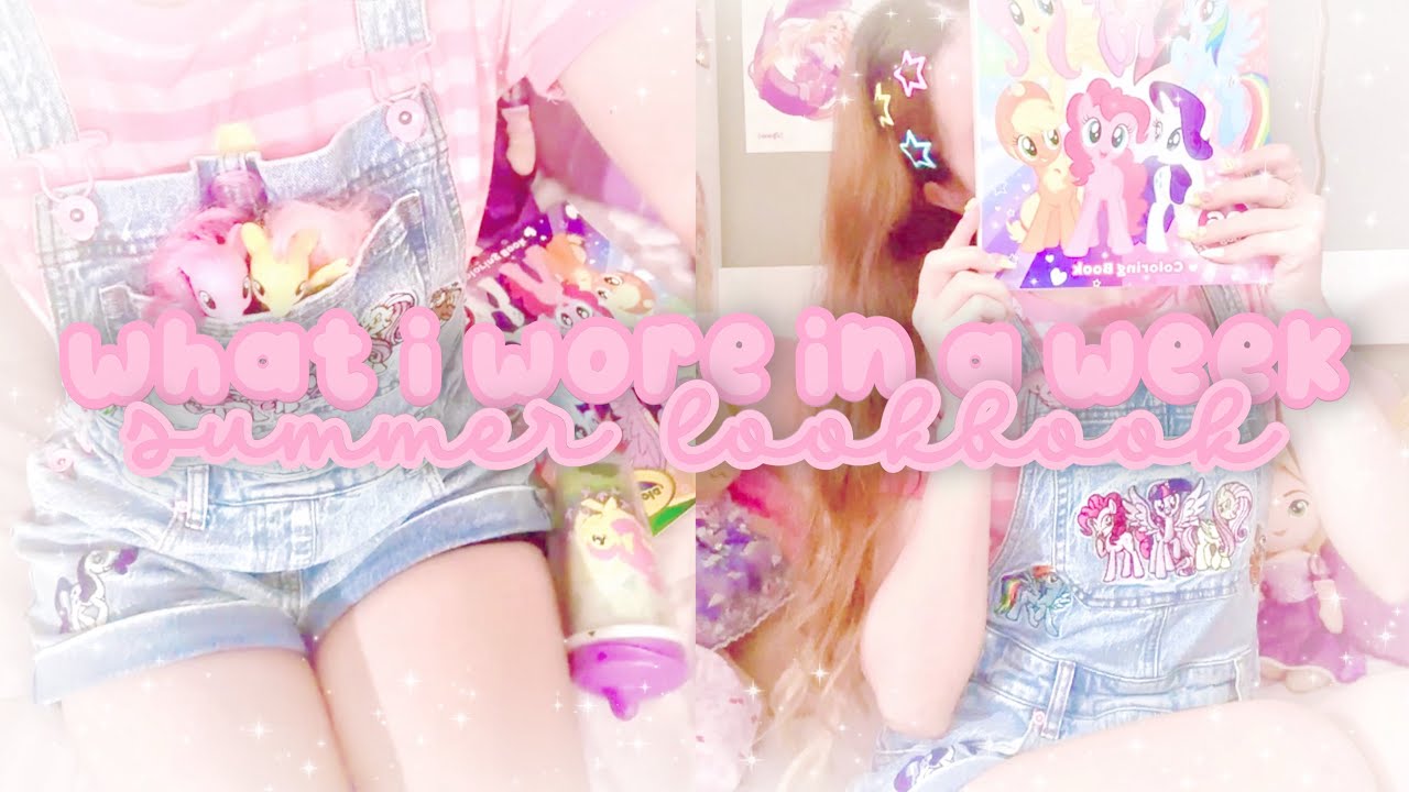 what i wore in a week as an age regressor ᯇ summer lookbook ♡ sfw agere ♡ vlog