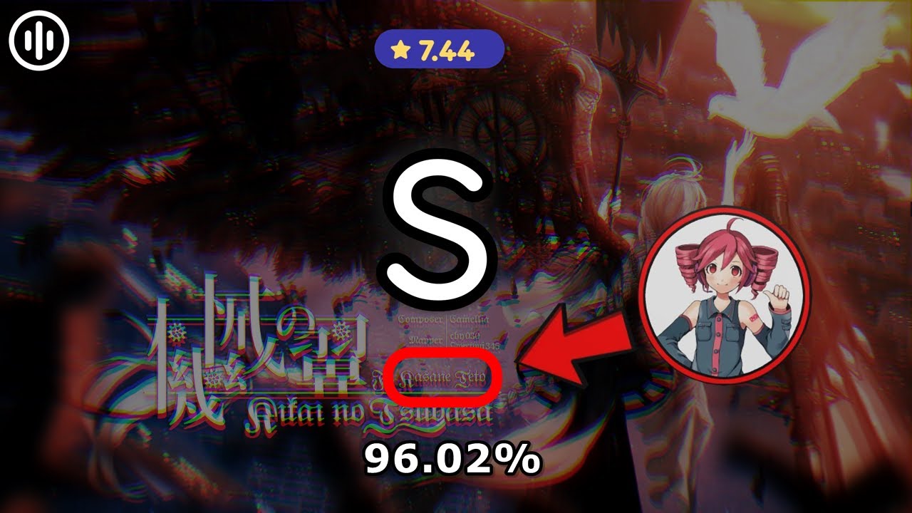 Camellia - Kikai No Tsubasa (ft. Kasane Teto) [Kafkovsa Transcendence) | 96% | S