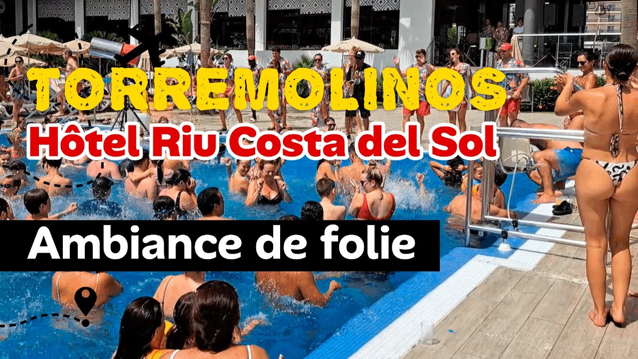 Ambiance de folie à la pool party de l'hôtel Riu Costa del Sol à Torremolinos.