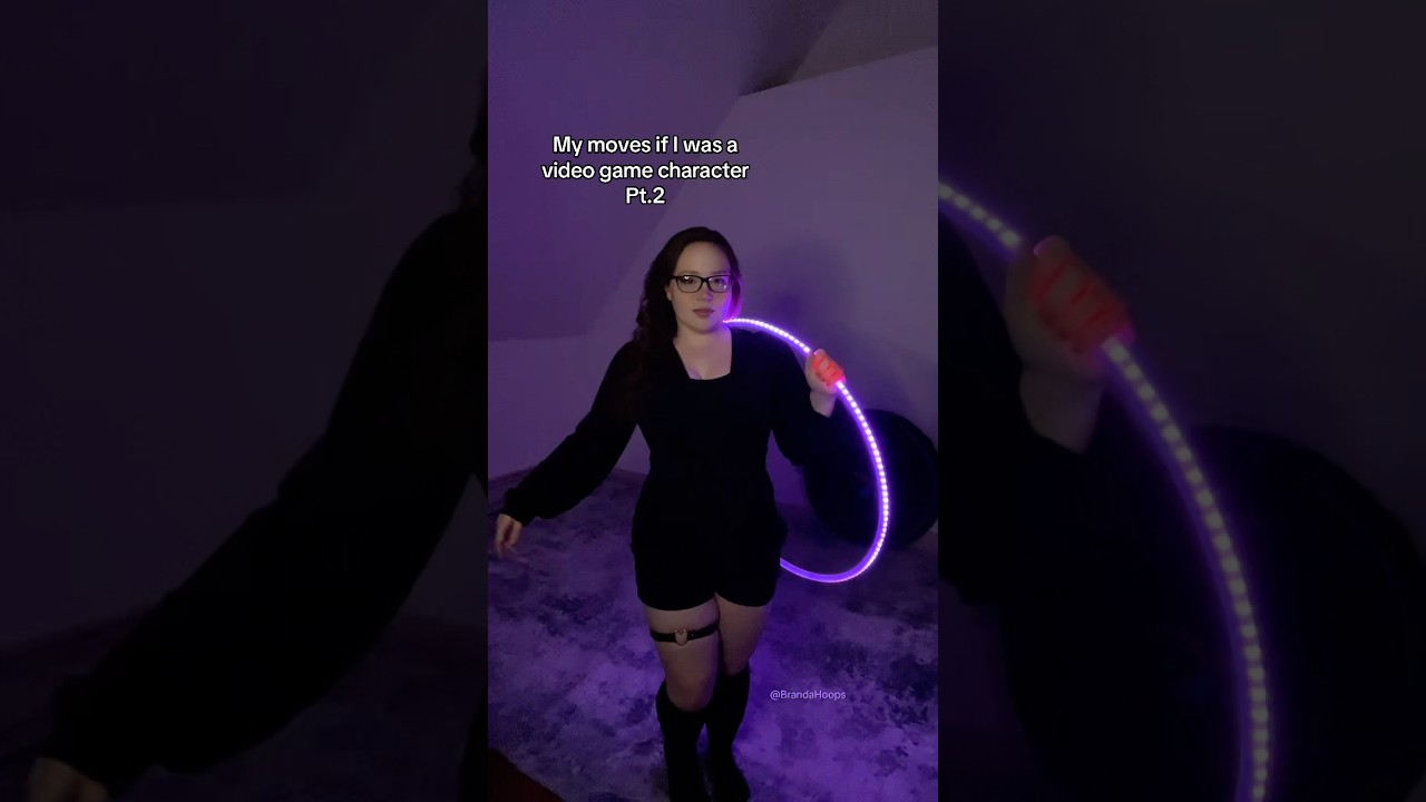 Hula hooper as a game character/hula hoop video game moves