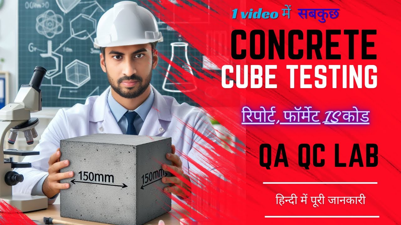 QA/QC सिविल इंजीनियर्स के लिए Concrete Cube Test , Reports ,Format filling Everything in one video