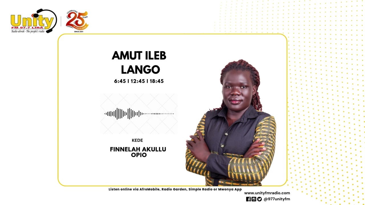 UNITY FM 97.7 LIRA MORNING NEWS [26-08-2025]