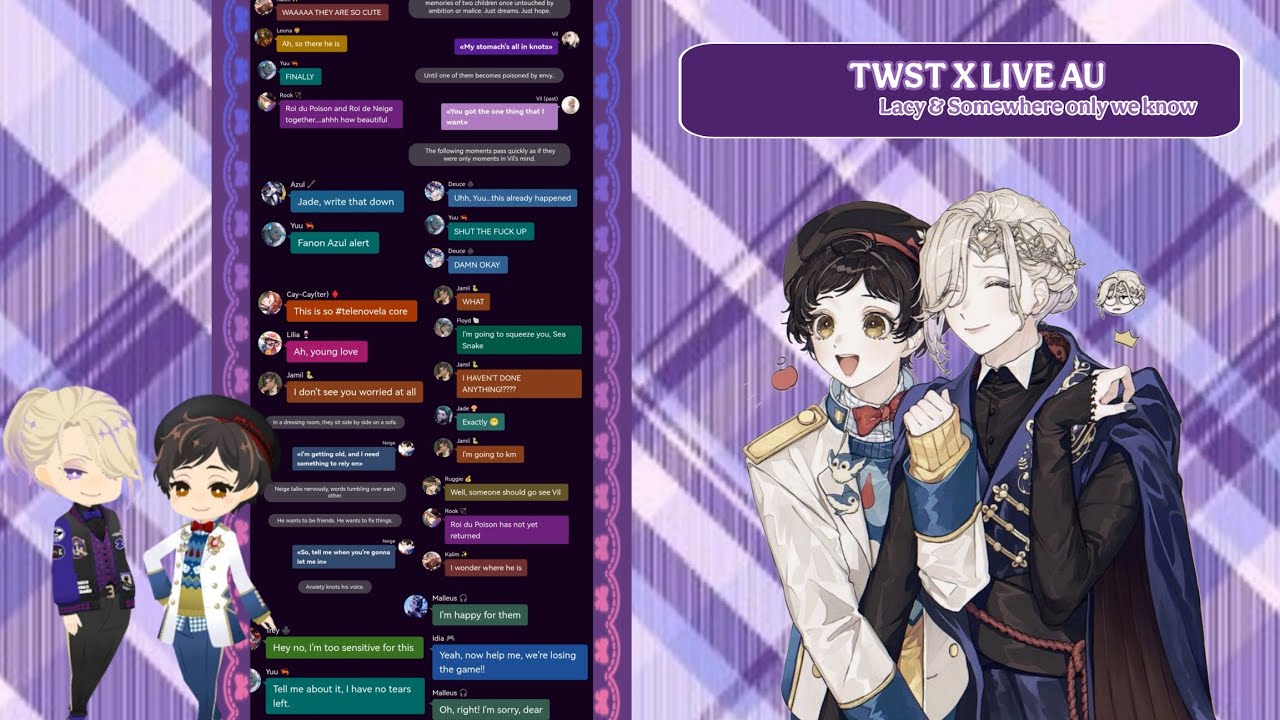 TWST X LIVE AU (Vil & Neige fluff) 👑❄️// #8 