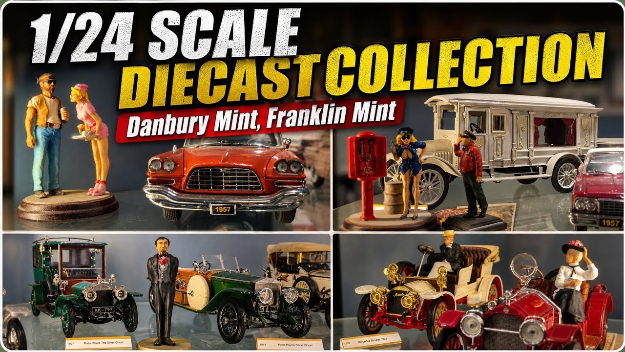 1/24 Scale Diecast Collection 🔥 Danbury Mint & Franklin Mint Classic Cars