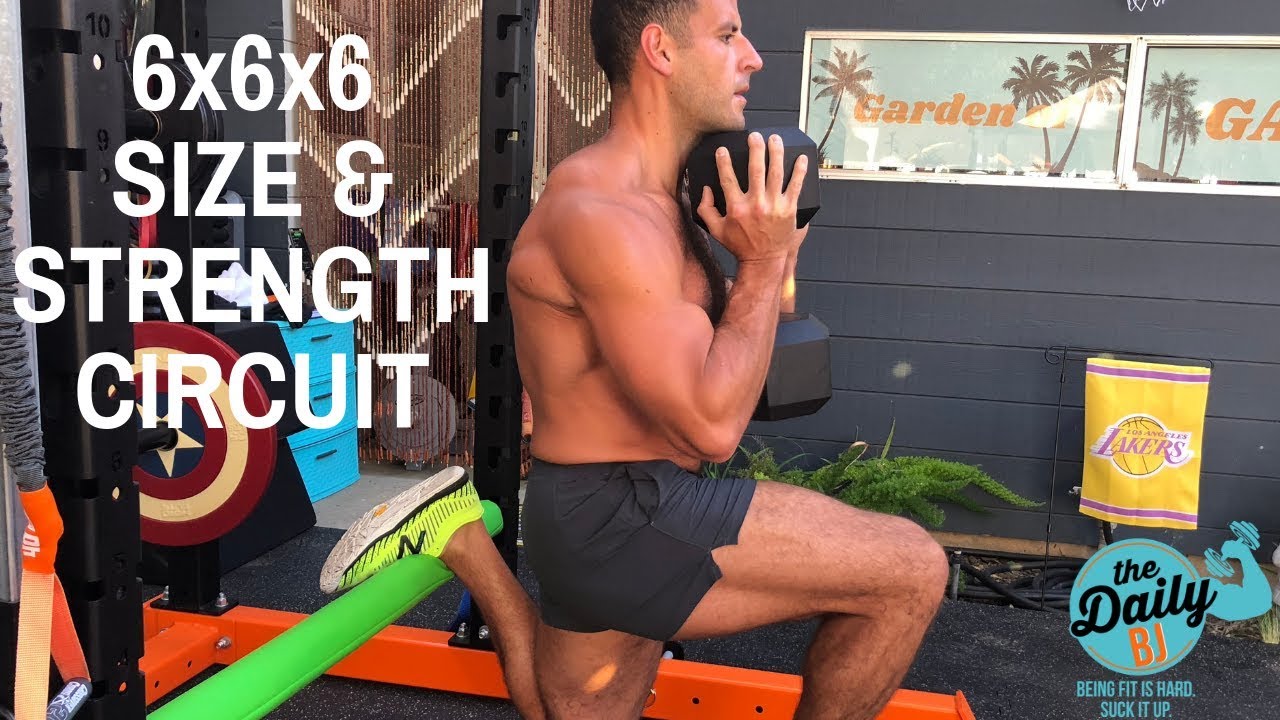 6x6x6 SIZE & STRENGTH CIRCUIT! | BJ Gaddour Muscle Gain Workout