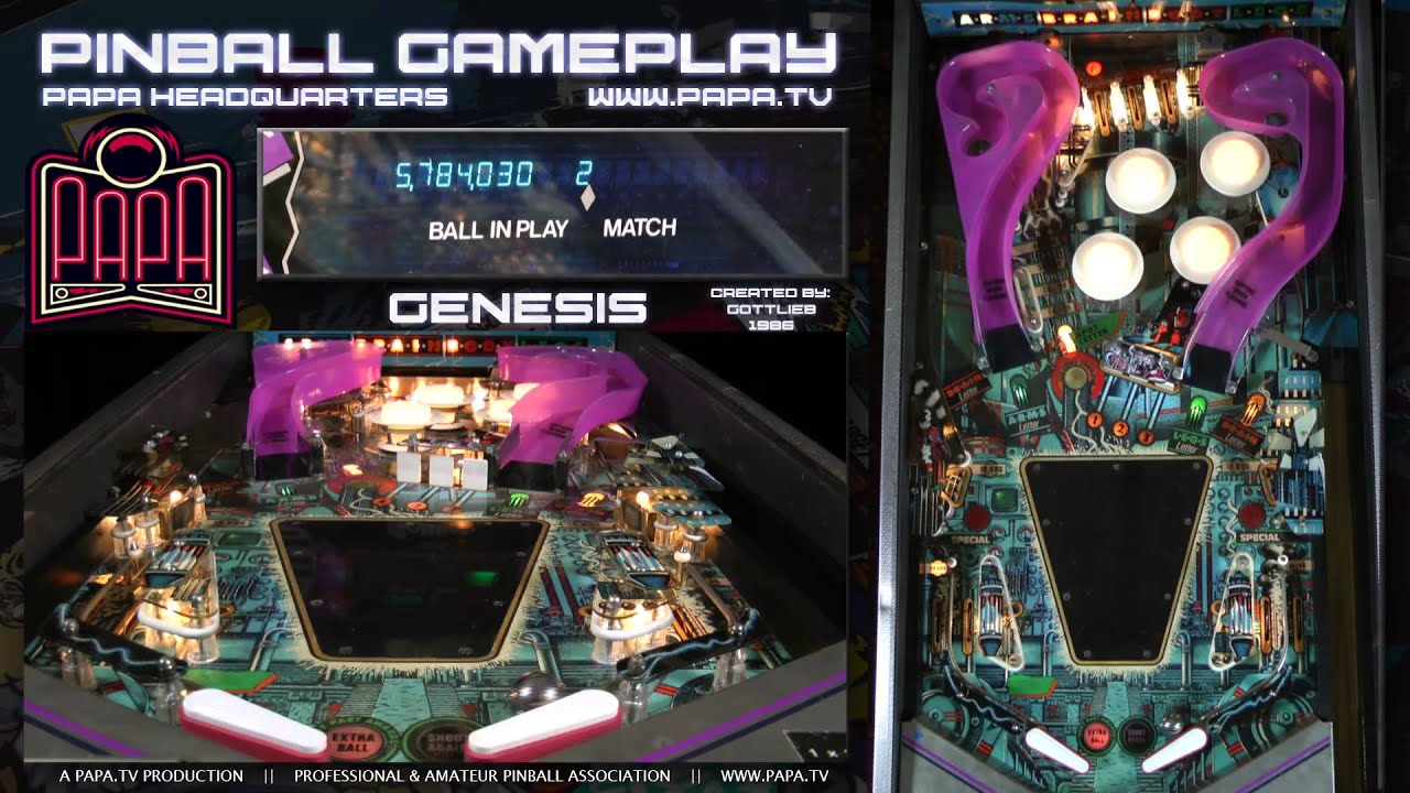 Genesis Pinball Gameplay