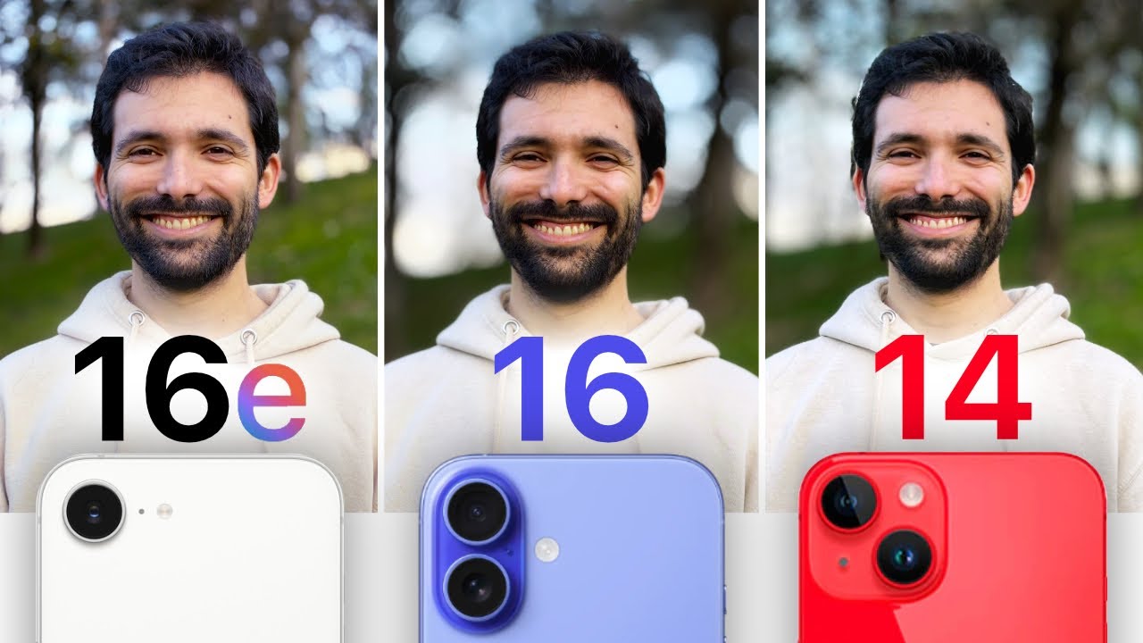 iPhone 16e vs iPhone 16 vs iPhone 14 🆚 COMPARATIVA CAMARAS 📸
