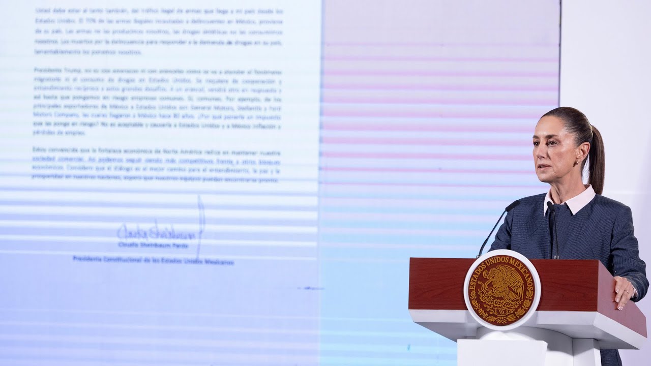 Entendimiento México y Estados Unidos, por encima de aranceles. Conferencia presidenta Sheinbaum