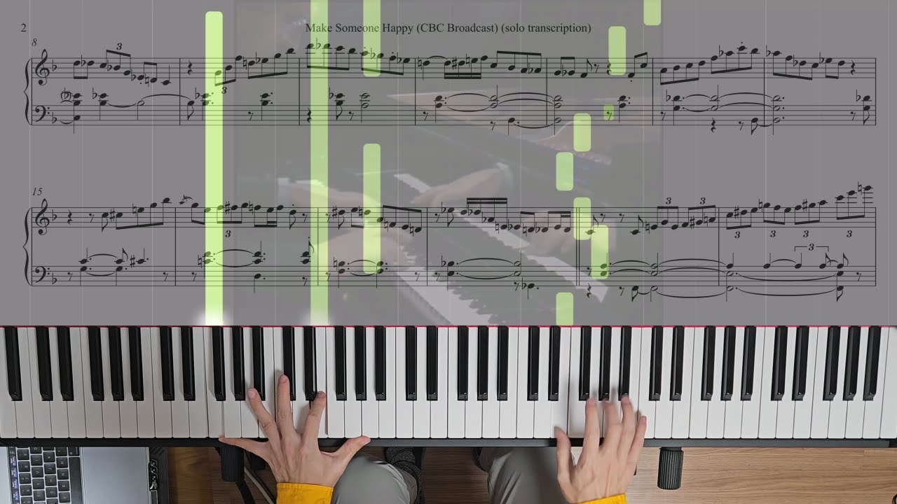 Bill Evans - Make Someone Happy (3 solos transcription & cover)
