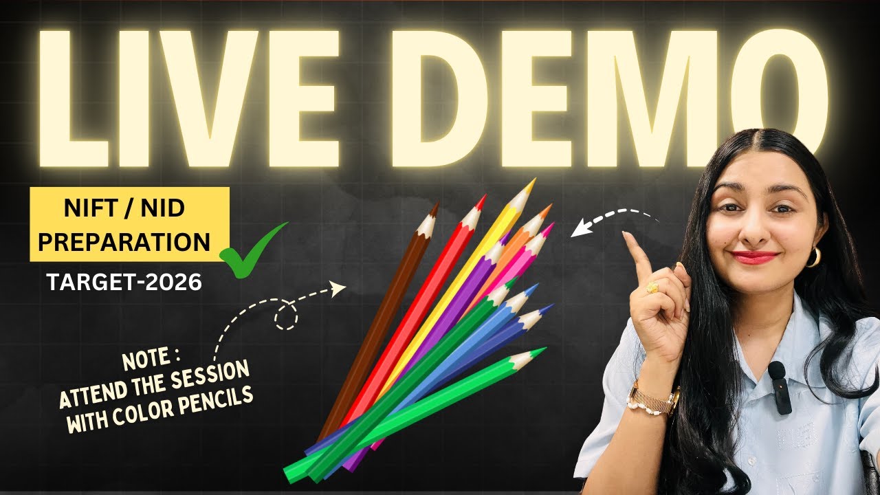 Live Demo Class for NIFT/NID Aspirants 2026 or 2027| Artistic Zone NIFT NID preparation course