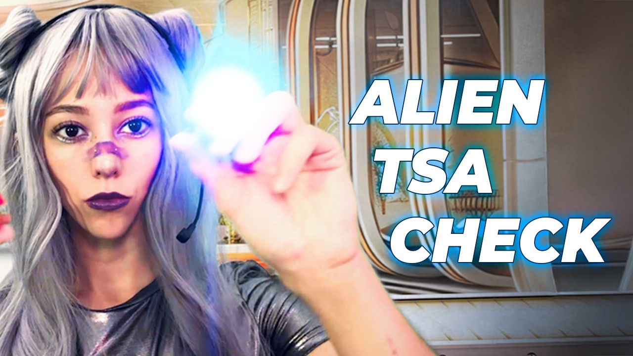 Alien TSA Security Check Roleplay 🚀 Relaxing Sci-Fi ASMR Experience 🌌