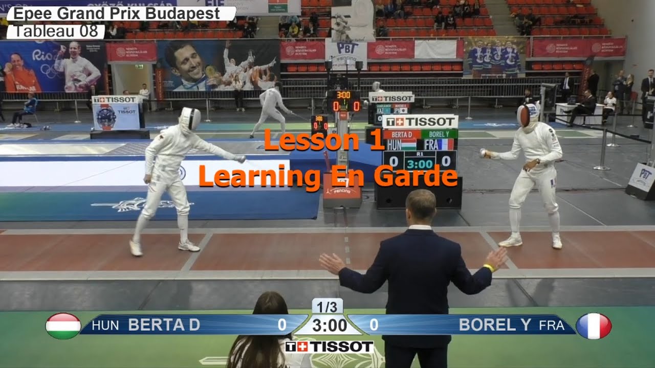 Fencing Lesson 1 getting in En Garde