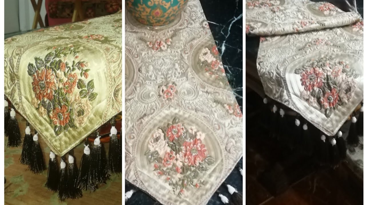 بخطوات بسيطة مفرش (رانر) للصالون راقي جدا