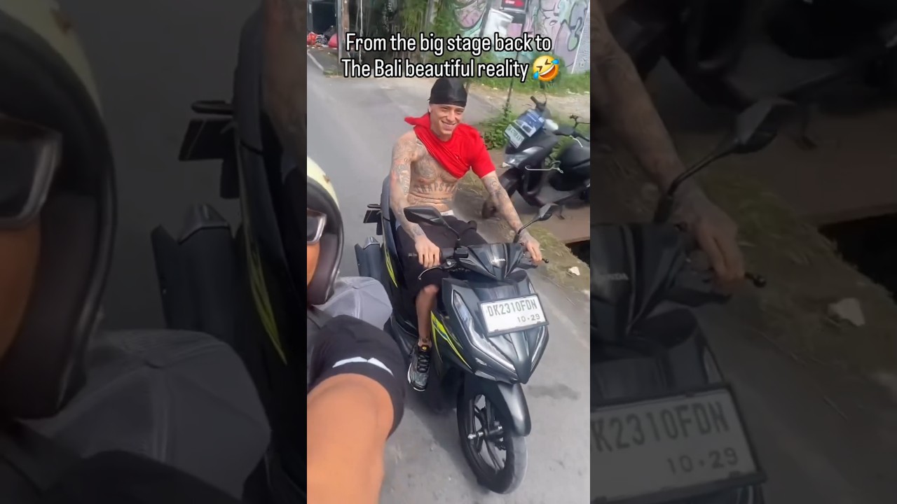 Abis manggung di Atlas rapper terkenal naik vario kliling 😍 #bali #centralcee 📽 canggulosophy IG