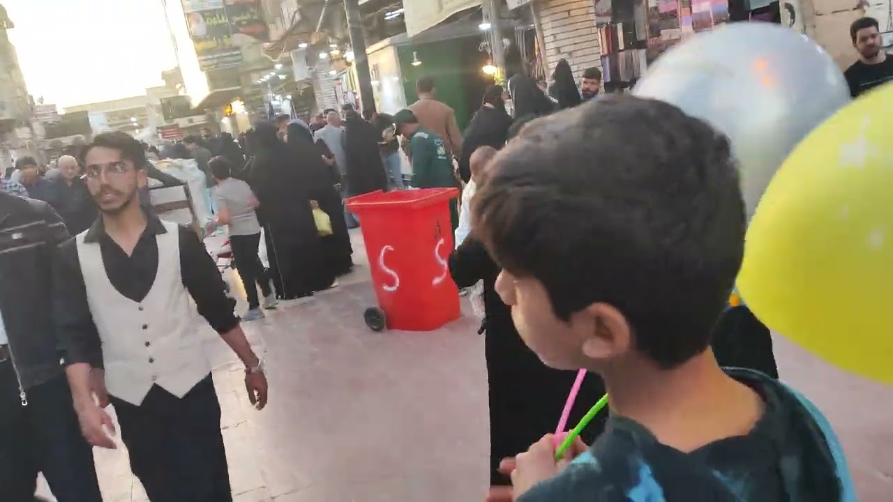 شارع الصادق عليه السلام في نجف الاشرف 12/2/2026 الخميس 