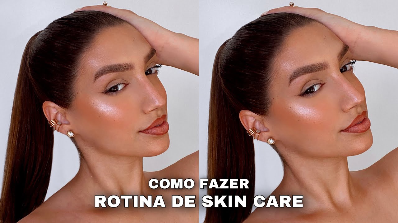 COMO FAZER UMA ROTINA DE SKIN CARE *PARA INICIANTES* + MAKE CLEAN GIRL *muito fácil*