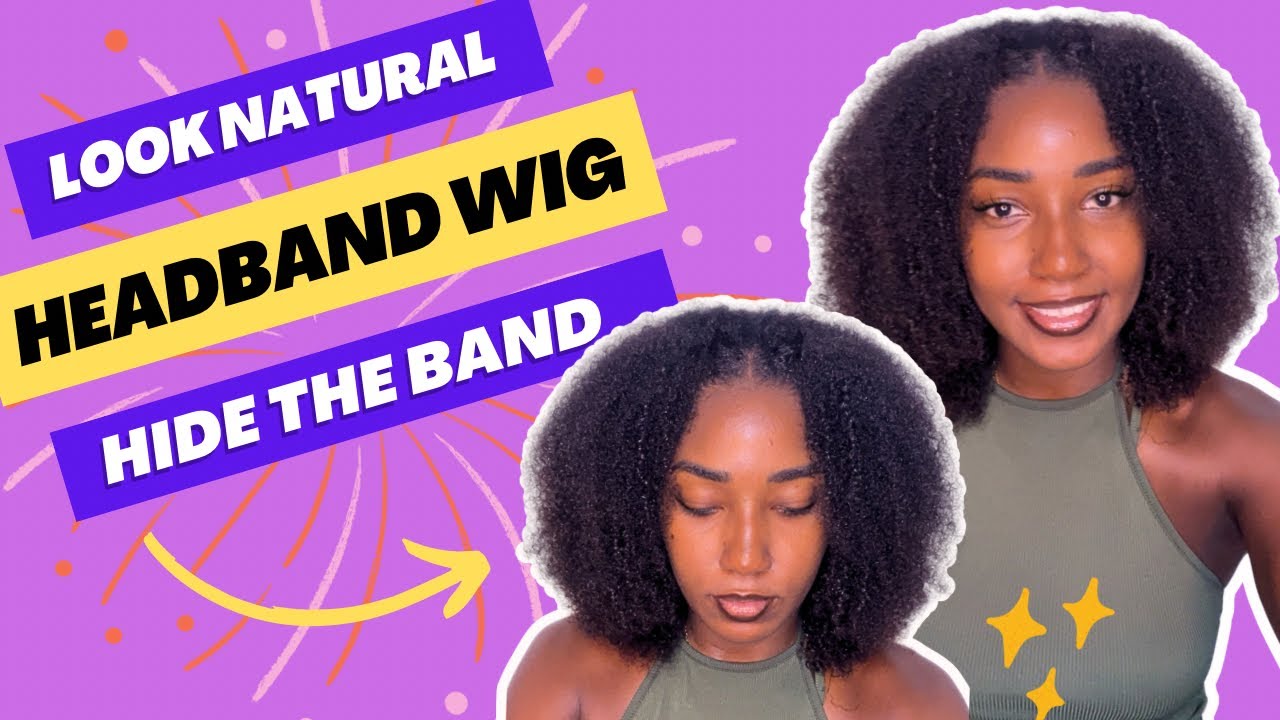 How to make your HEADBAND WIG look SUPER NATURAL Ft . Marabelle Haircare || Natural Hair Hack
