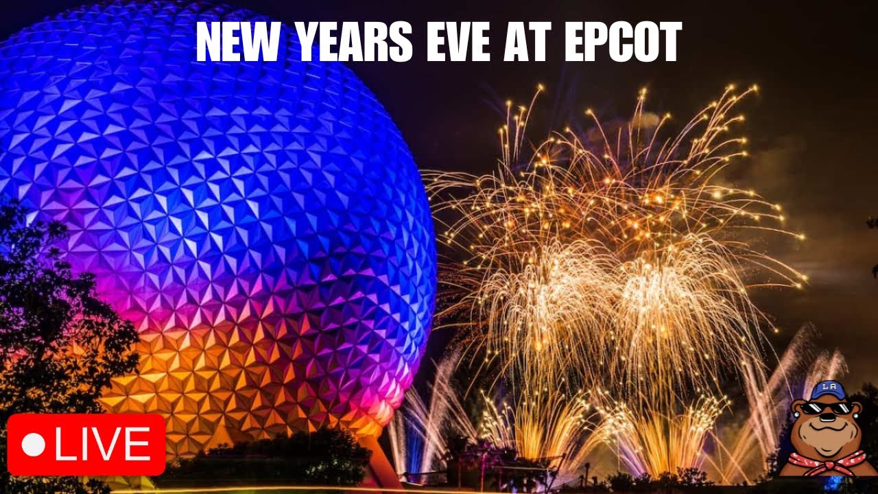 🔴 Live: Epcot New Years Eve - Luminous & Cheers to the New Year: A Sparkling Celebration - 12.31.23