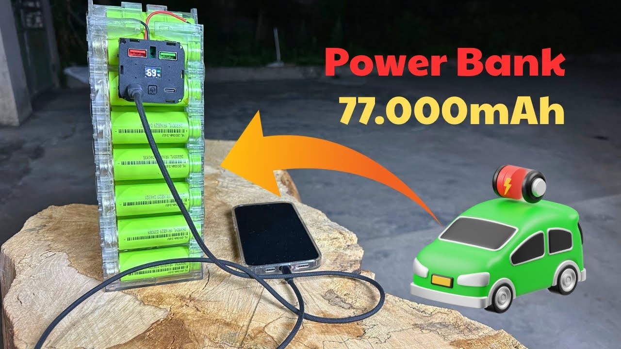 I Built the World’s Largest Phone Charger with a Tesla Battery!🔋📲