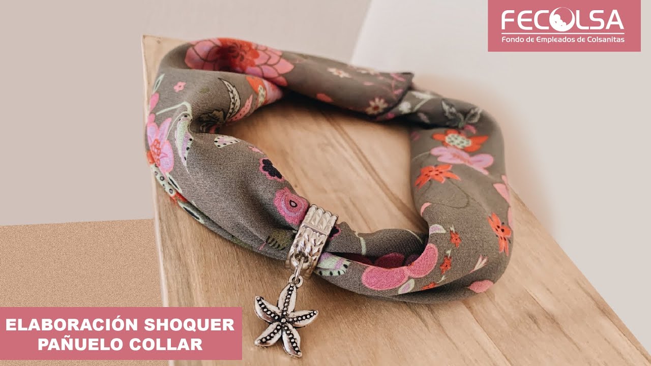 Taller elaboración shoquer, pañuelo collar.