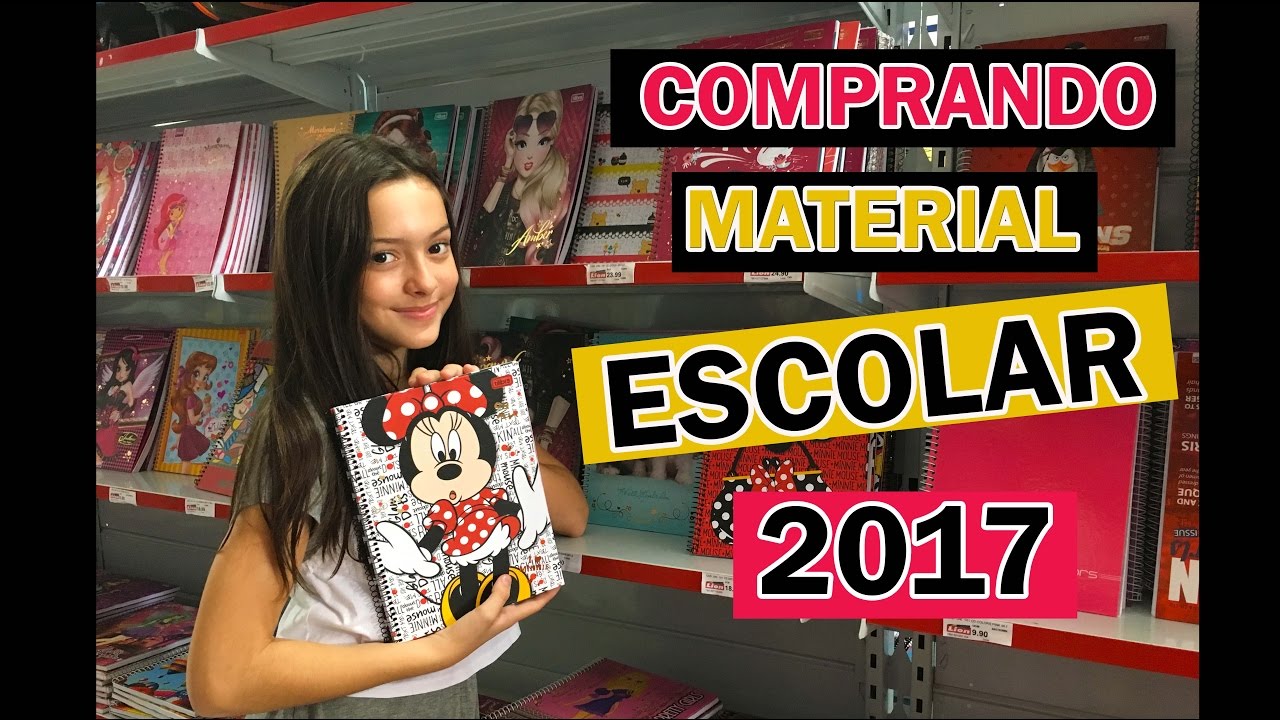 VLOG - COMPRANDO MEU MATERIAL ESCOLAR 2017