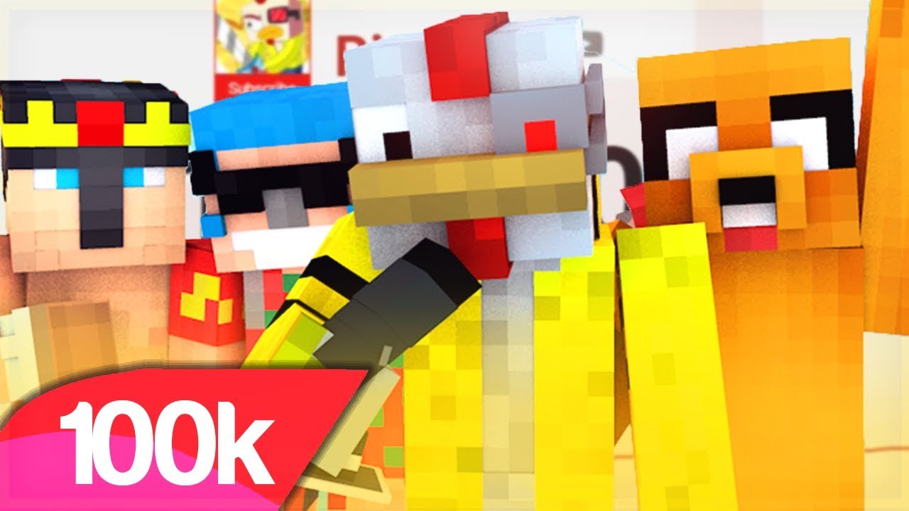 100.000 POLLITOS 🎤 PARODIA MUSICAL MINECRAFT ESPECIAL 100K | J Balvin, Willy William - Mi Gente