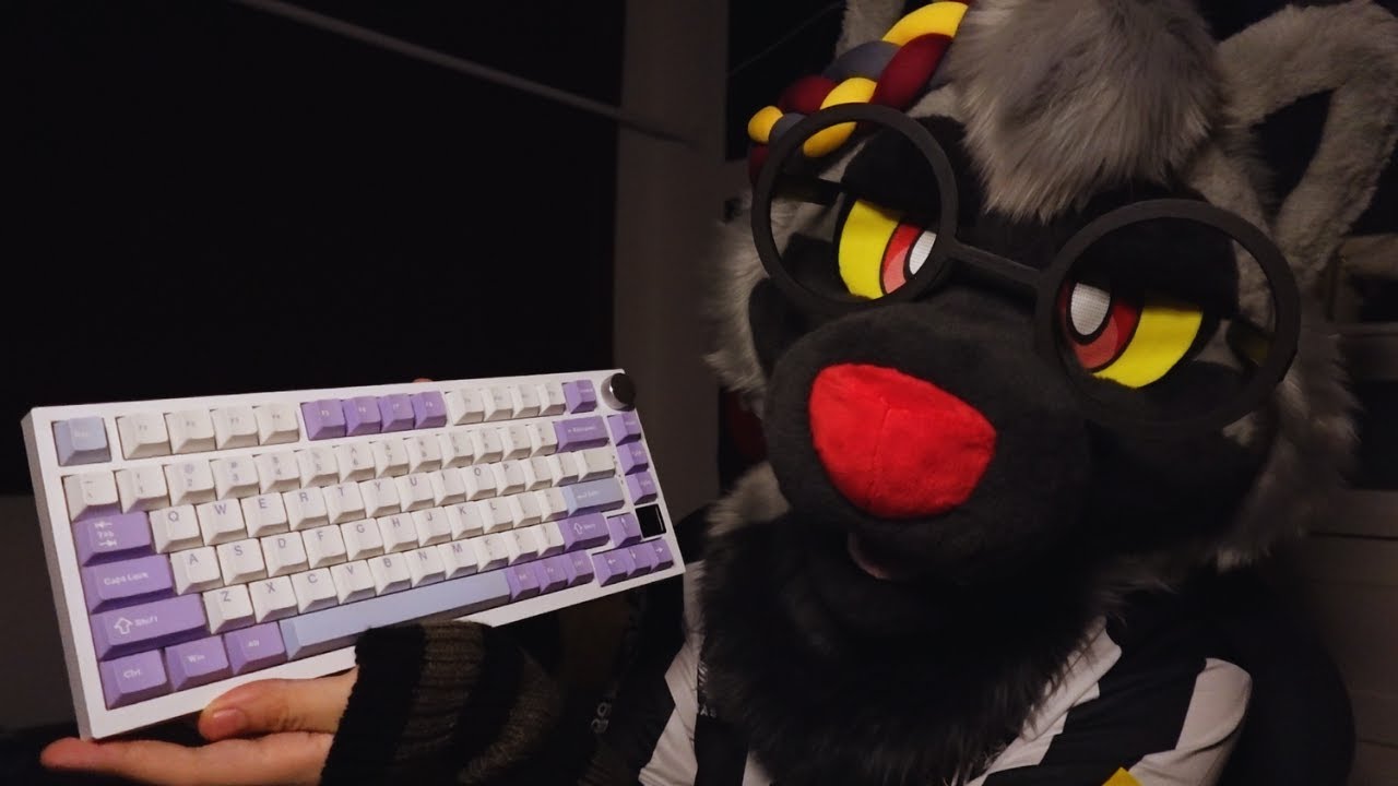 [Furry ASMR] Keyboard & Controller Tapping for Sleep 🎧 | Fursuit Tingles