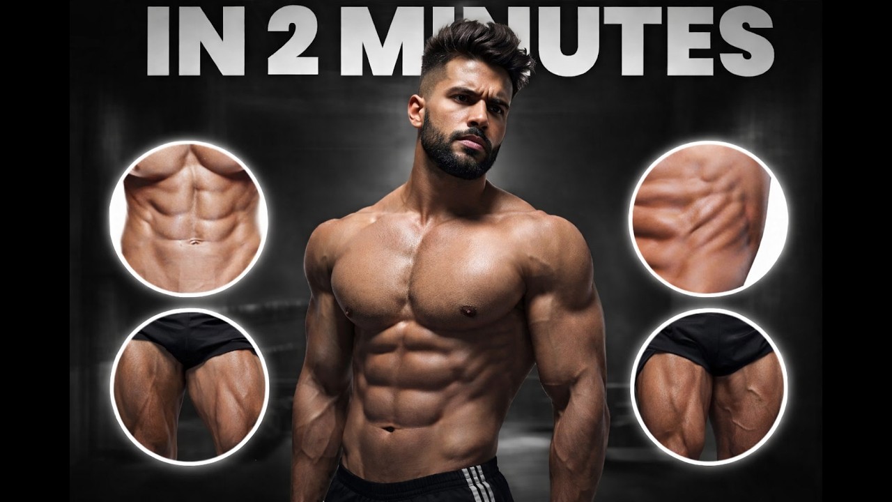 2 Minutes Six Pack Abs and leg Workout At Home