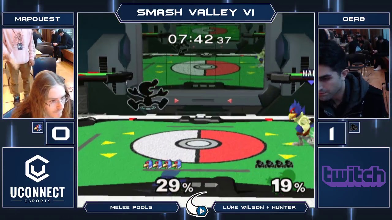Smash Valley VI | Mapquest (Falco) vs Qerb (G&W) | Melee Pools