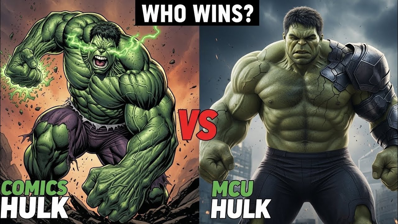 Hulk in Comics vs MCU 😡 Who Wins? | Real Power Explained | Hindi