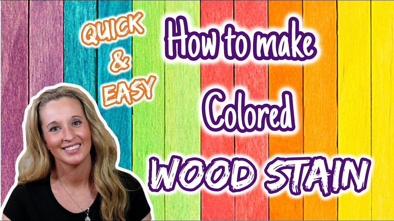COLORED WOOD Stain HACK!!! How to make COLORED WOOD STAIN