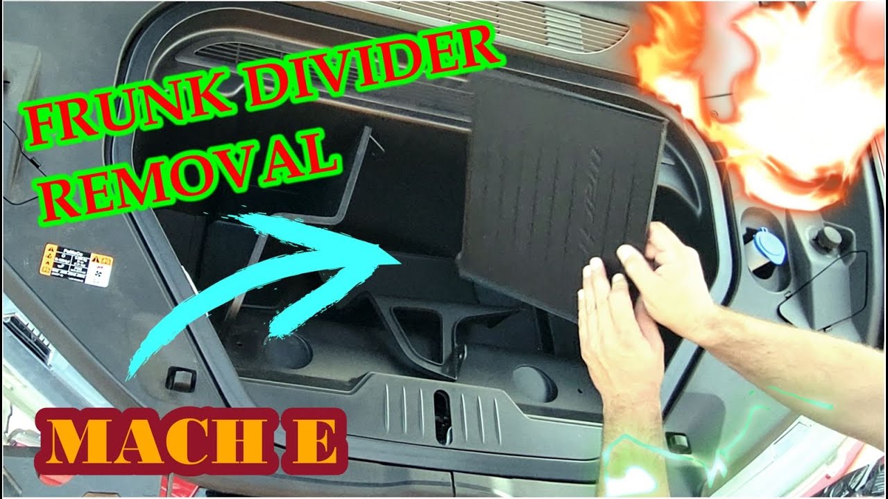 frunk divider removal | Ford Mustang Mach E
