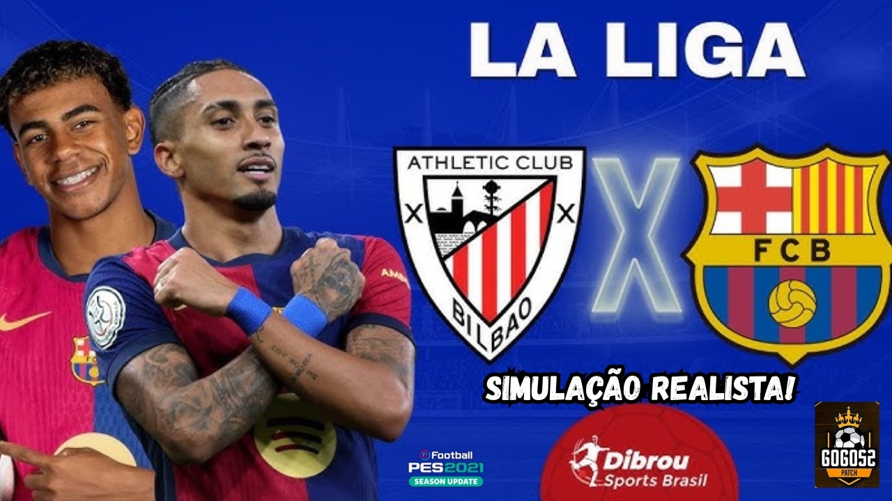 ATLETICO BILBAO VS BARCELONA | LIGA BBVA 2026 | SIMULAÇÃO REALISTA!