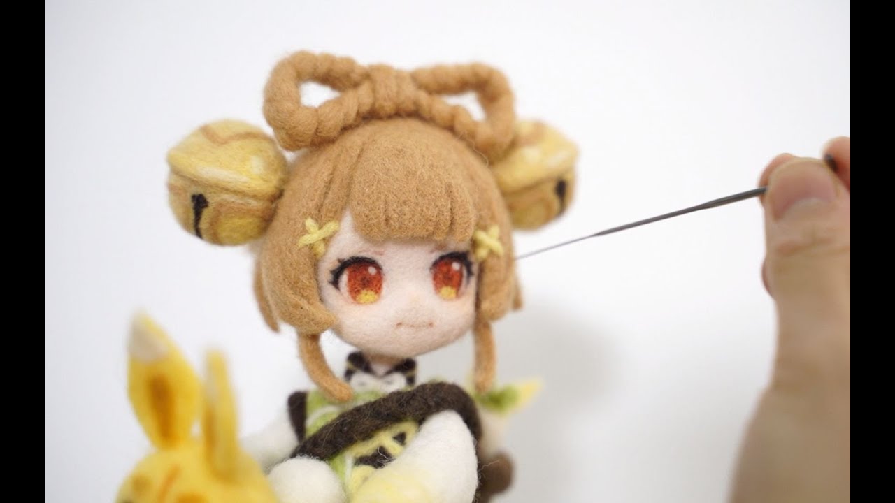 【Wool Felt_Genshin】Made a Wool Felt for Yaoyao | Genshin Impact