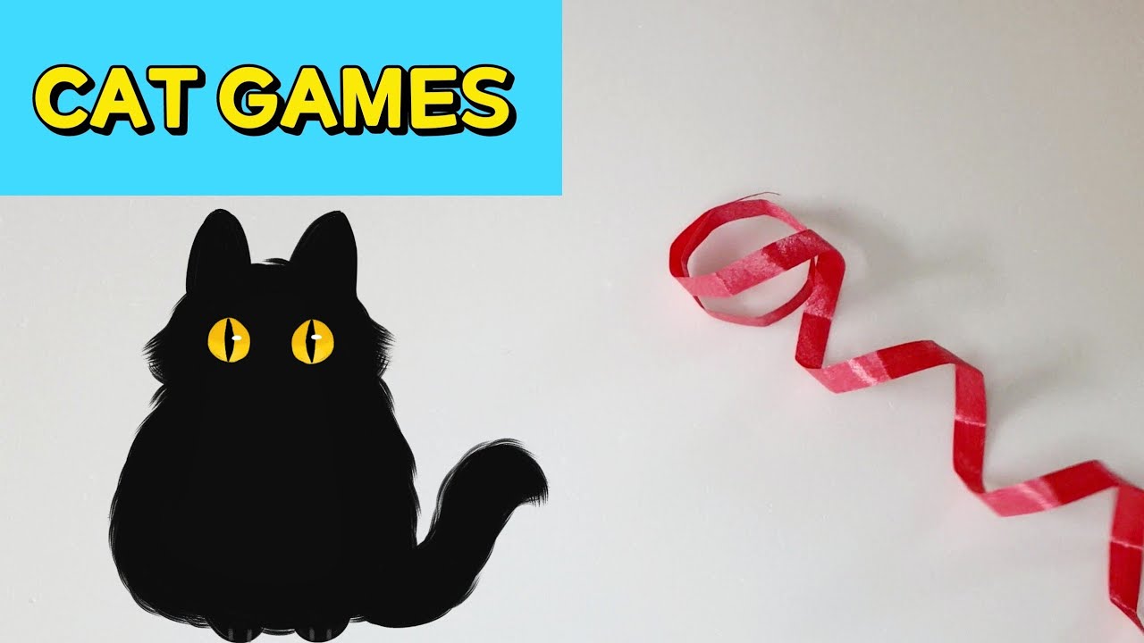 Video for Cats 😻 3Hours 고양이가 좋아하는 영상 | 레드 리본끈 놀이 | CAT TV | CAT GAMES | GAME FOR CATS