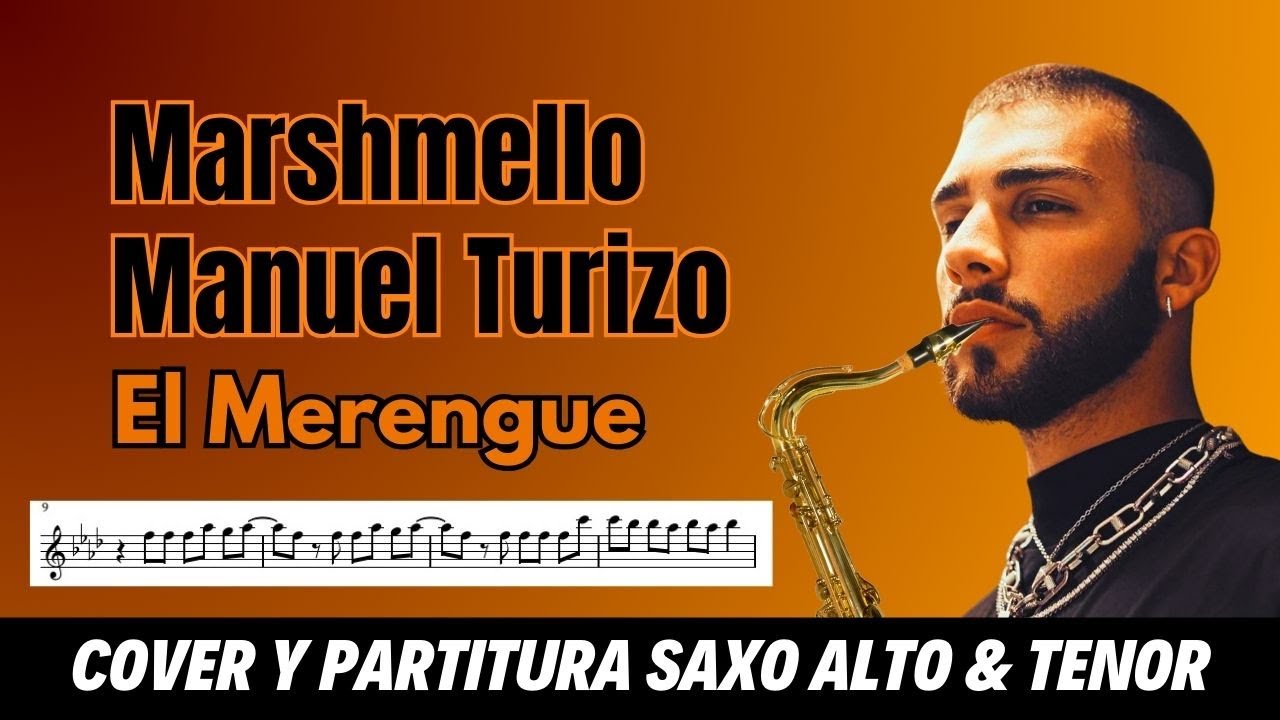 🎷 Cover de EL MERENGUE || MARSHMELLO & MANUEL TURIZO #saxofon