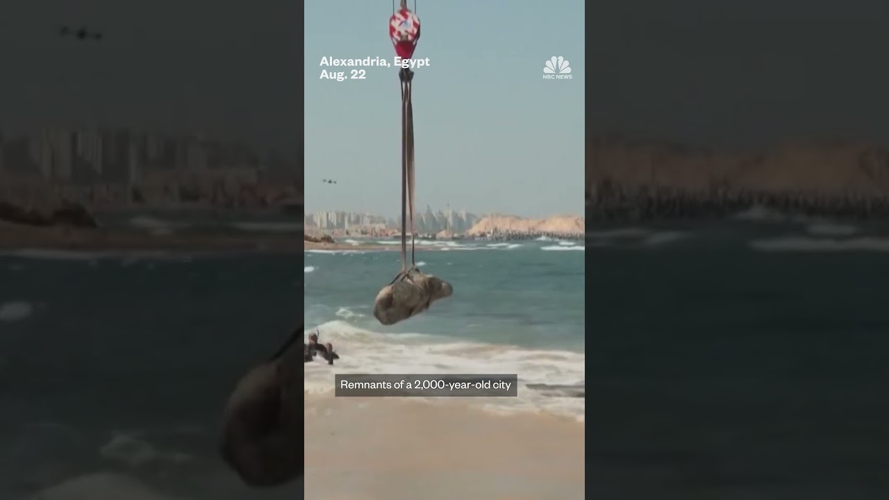 Ancient artifacts discover in sea off coast of Egypt
