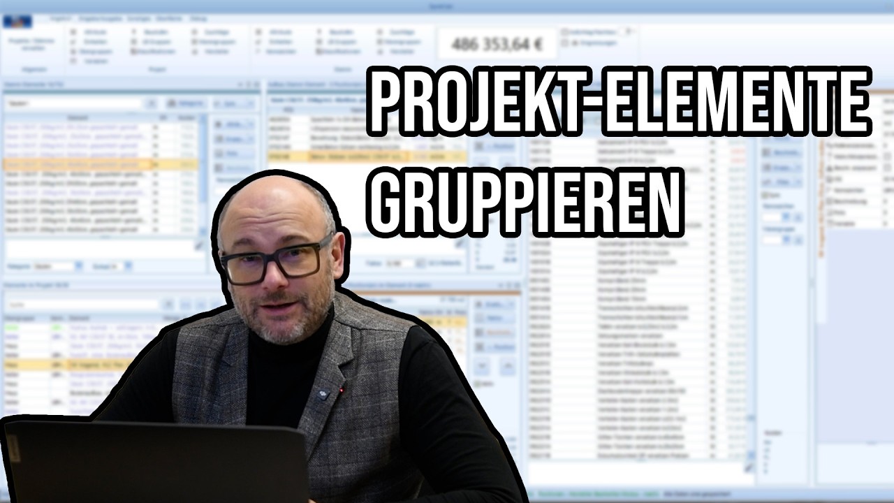 Projektelemente in QuickCalc effizient gruppieren – Schnell & Übersichtlich