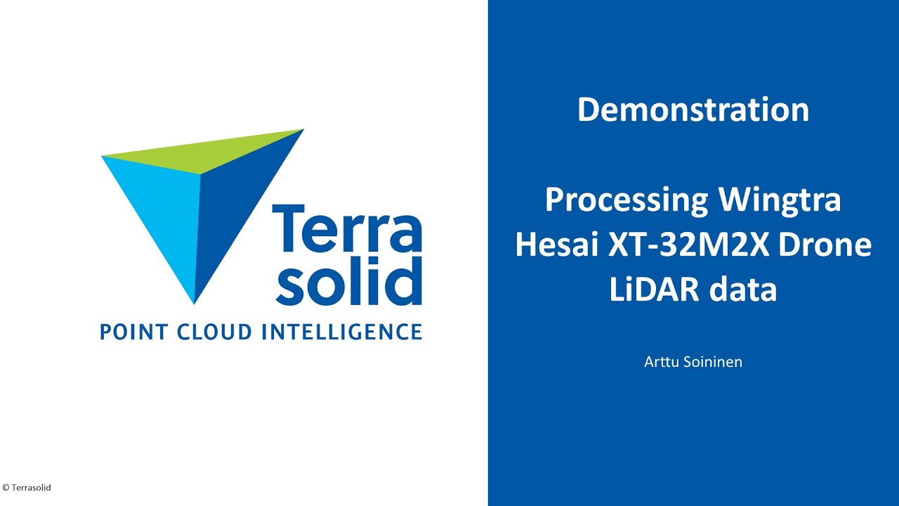 Processing Wingtra Hesai XT-32M2X Drone LiDAR Data using TerraScan Wizard