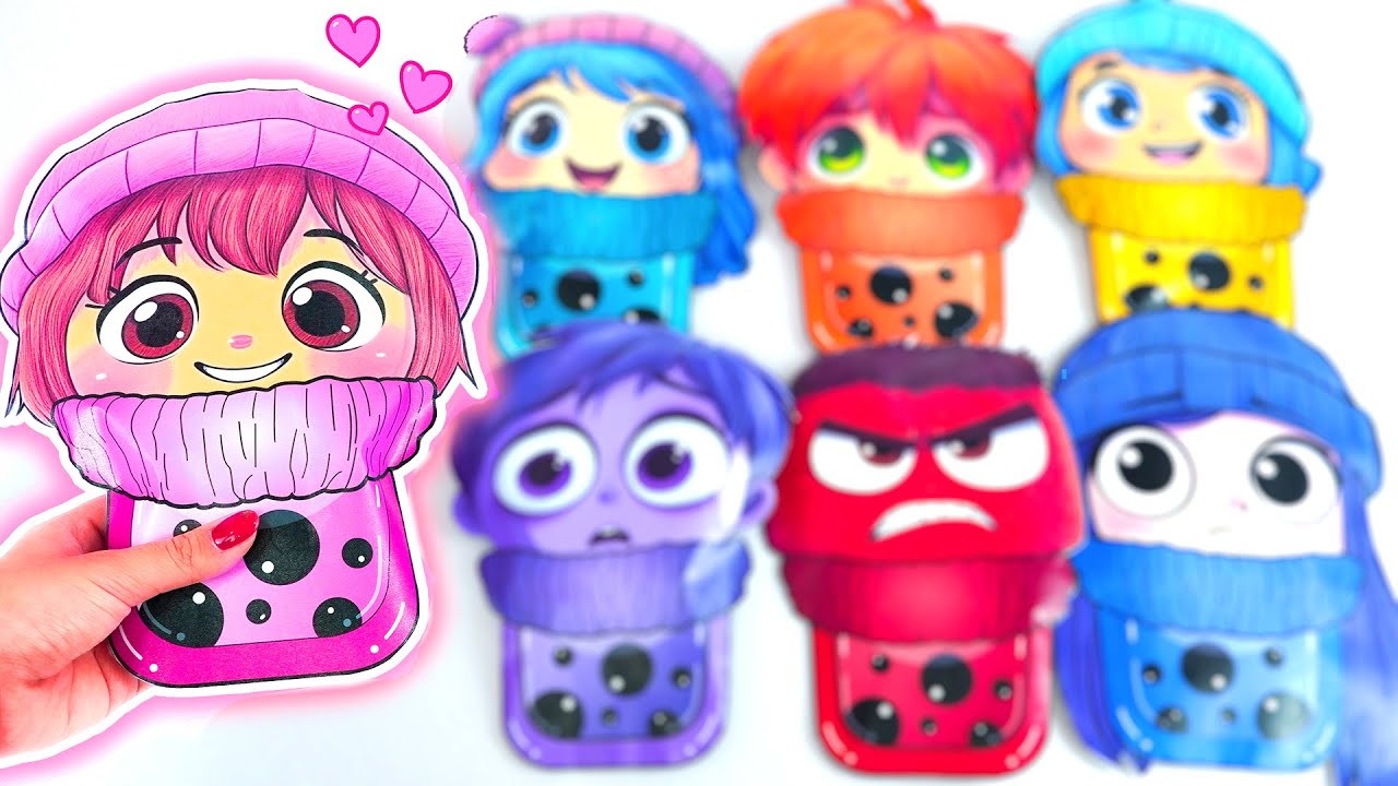 🌸Paper DIY🌸 NEW BLIND BAGS INSIDE OUT 2 milk tea Unboxing| How to make inside out blind bag