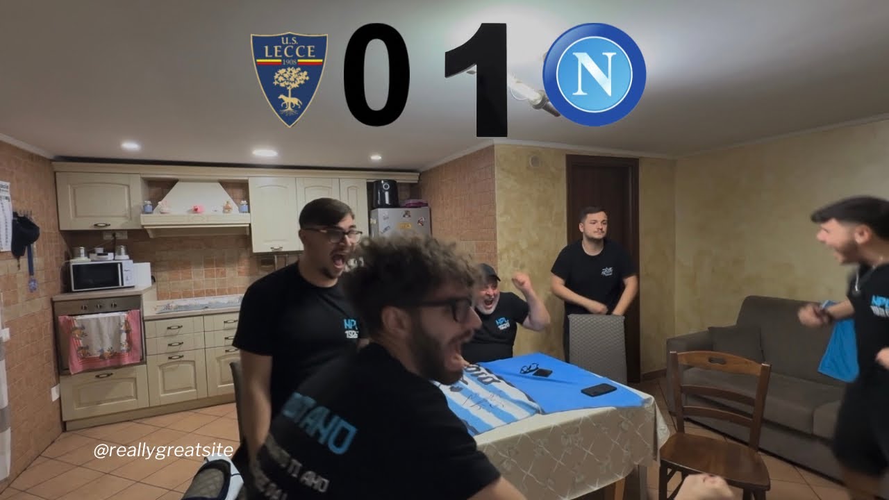LECCE NAPOLI 0-1 INCHINATEVI💙🥰LIVE REACTION NAPOLETANI 💙💪🏼#forzanapolisempre 