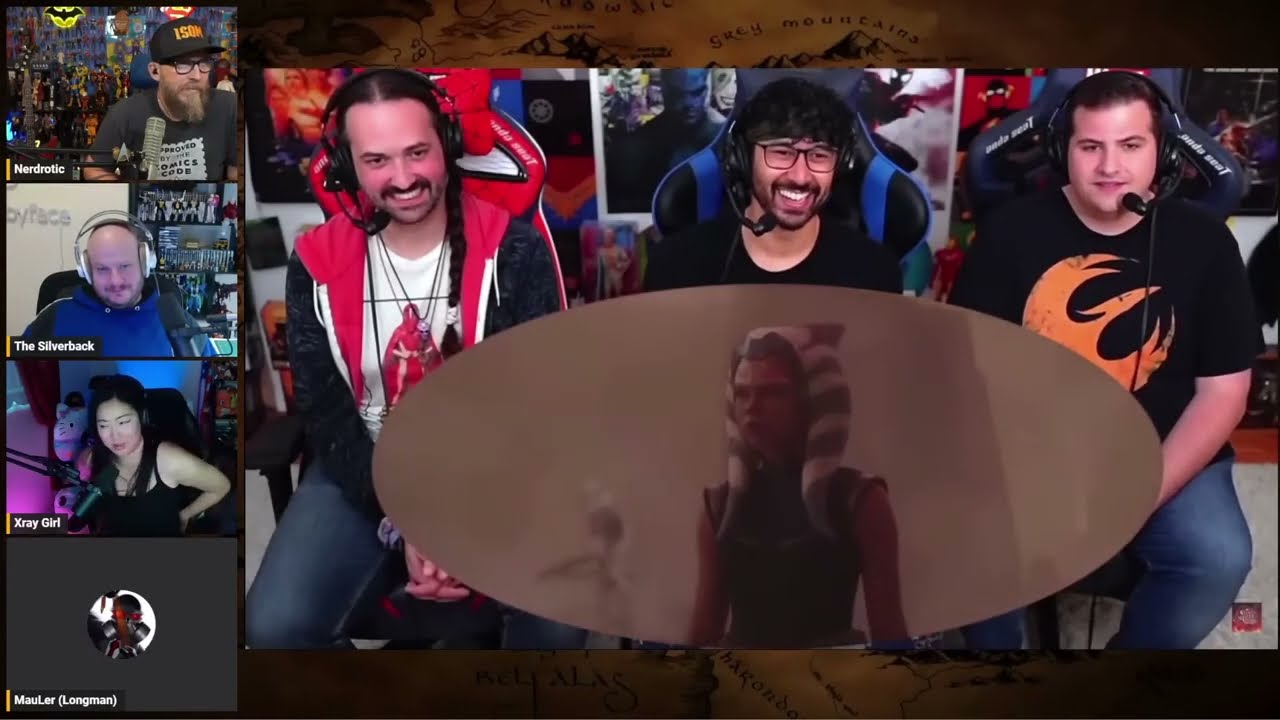 Nerdrotic, HeelvsBabyface, MauLer REACT to "Disney Star Wars SHILLS React to Ahsoka: Episode 5"