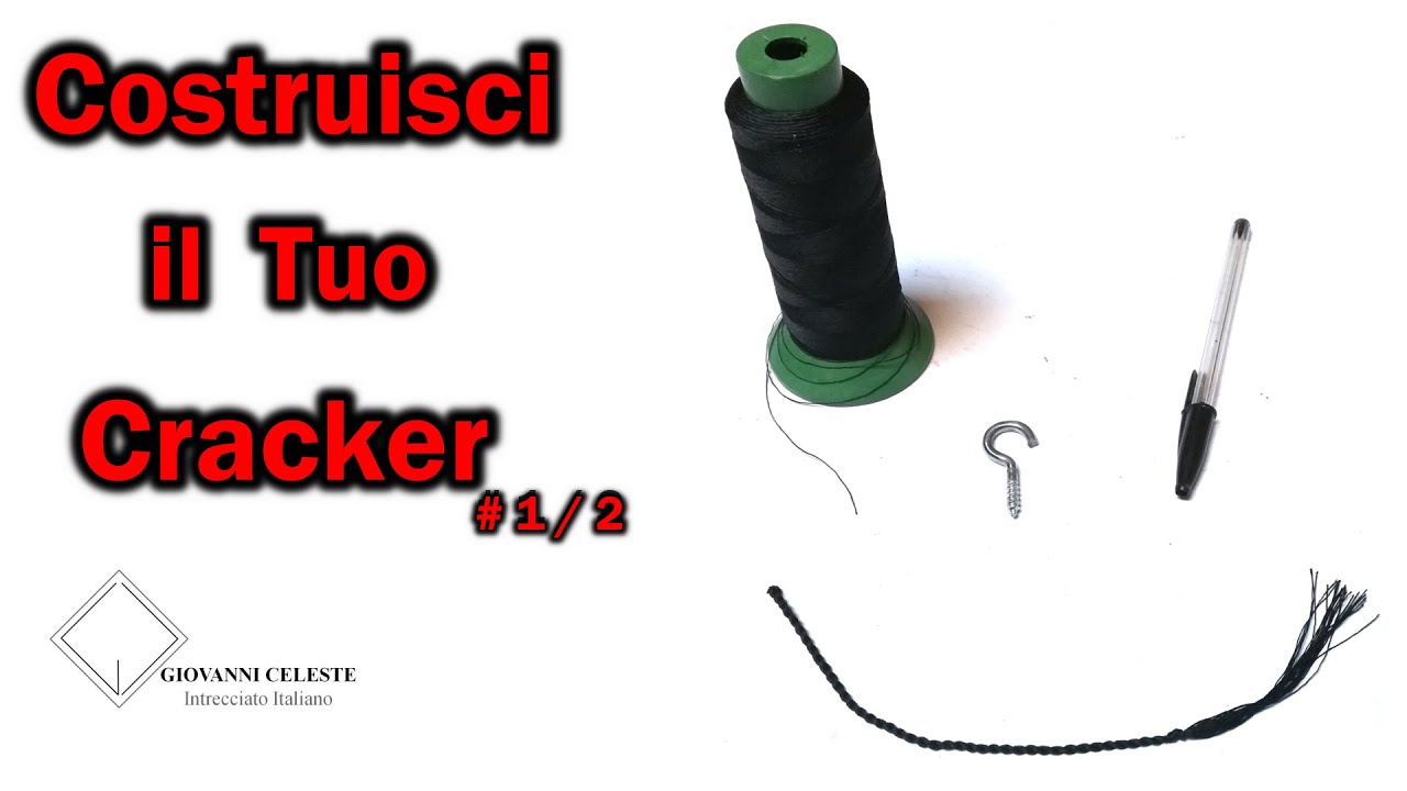 Costruire il nylon cracker della frusta con la Bic ( Making a nylon whip cracker with a Bic Pen )#1